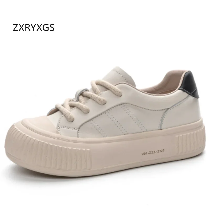 ZXRYXGS Top Cowhide Thick Sole Increase Sneakers Leisure Shoes 2025 New Lace-up Women Real Leather Sneakers Comfort Trendy Shoes
ZXRYXGS Top Cowhide Thick Sole Increase Sneakers Leisure Shoes 2025 New Lace-up Women Real Leather Sneakers Comfort Trendy Shoes