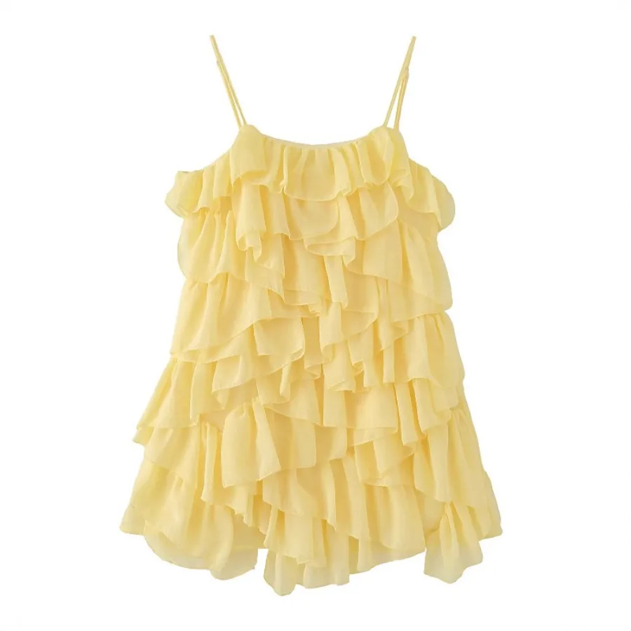【New style】Summer new style fashionable casual design niche all-matching simple multi-layer skirt cake dress
【New style】Summer new style fashionable casual design niche all-matching simple multi-layer skirt cake dress