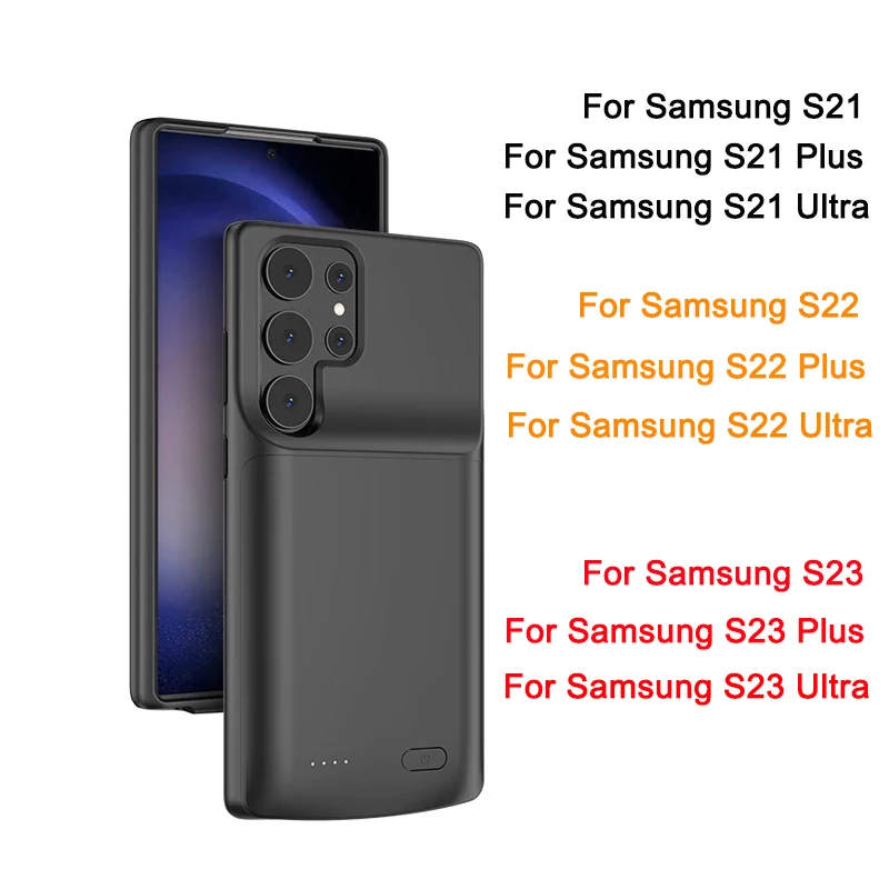 Портативный чехол с зарядным устройством для Samsung S23 S22 S21 Plus, чехол с зарядным устройством для Samsung S21 S22 S23, чехол с ультратонкой батареей
Портативный чехол с зарядным устройством для Samsung S23 S22 S21 Plus, чехол с зарядным устройством для Samsung S21 S22 S23, чехол с ультратонкой батареей
