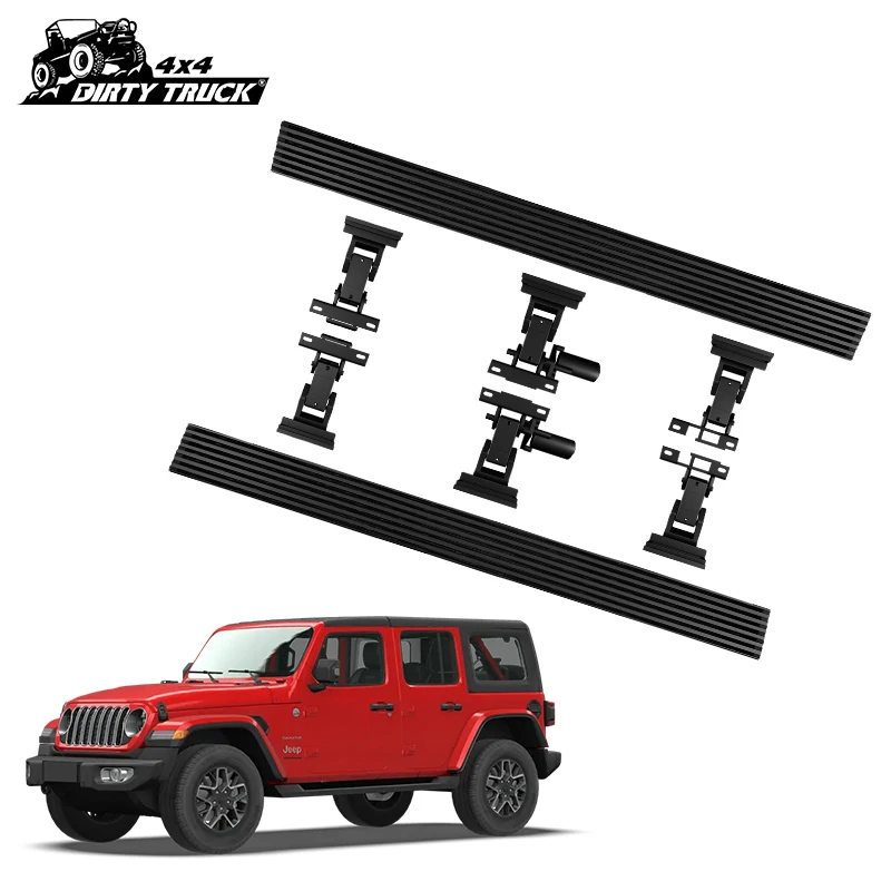 DirtyTruck 4x4 светодиодные доски с защитой от защемления, четырехдверные боковые подножки для Jeep WranglerJL 2018-2024
DirtyTruck 4x4 светодиодные доски с защитой от защемления, четырехдверные боковые подножки для Jeep WranglerJL 2018-2024