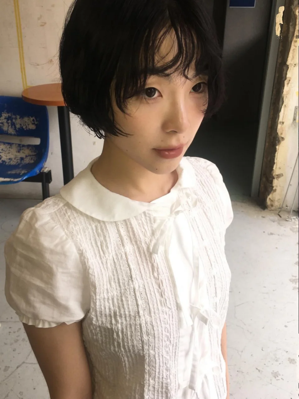 Korean Sle Embroidered ort Sve Doll irt Bubble Sve Knot Ribbon Slimming Effect Straight Cut Commute Wear
Korean Sle Embroidered ort Sve Doll irt Bubble Sve Knot Ribbon Slimming Effect Straight Cut Commute Wear