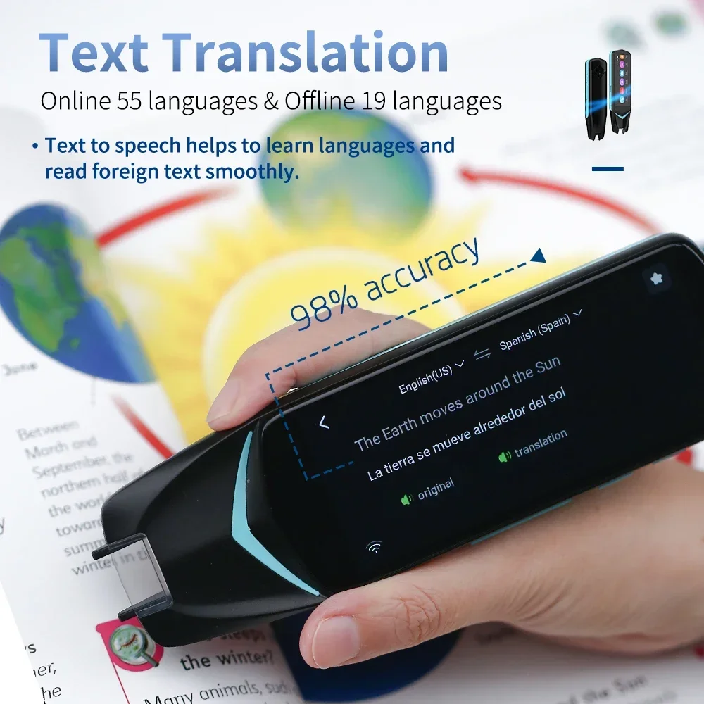 2025 hot sale NEWYES Large Screen Photo Voice Translator Mini Portable Wireless 2 Way Real Time Multi Language Translator Pen
2025 hot sale NEWYES Large Screen Photo Voice Translator Mini Portable Wireless 2 Way Real Time Multi Language Translator Pen