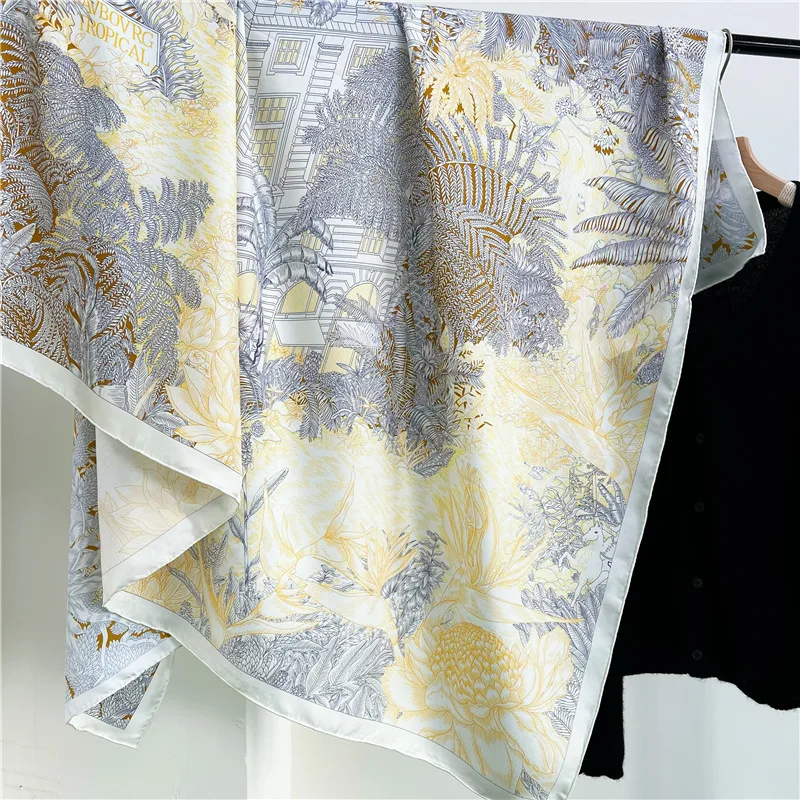 Silk Scarf Luxury Designer Shawls Stole Hand Rolled Edges Mother Lover Gift Summer Scarves 135CM
Silk Scarf Luxury Designer Shawls Stole Hand Rolled Edges Mother Lover Gift Summer Scarves 135CM