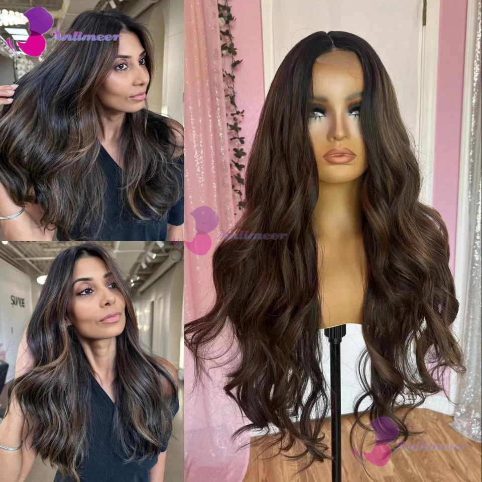 Highlight Brown Black Wig Human Hair 13x6 Lace Front Wigs Body Wave For Black Women Brazilian 13x4 Lace Frontal Pre-Plucked Wig
Highlight Brown Black Wig Human Hair 13x6 Lace Front Wigs Body Wave For Black Women Brazilian 13x4 Lace Frontal Pre-Plucked Wig
