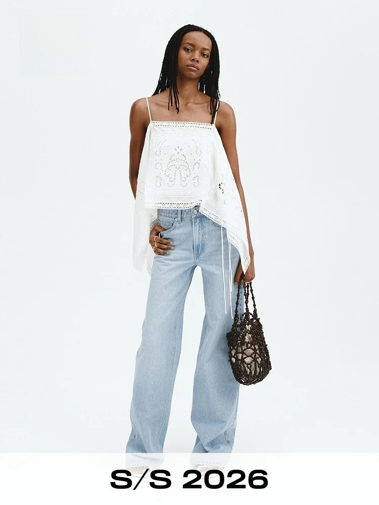 H&M Women's Vintage Wash High Waist Wide Leg Jeans Casual Style Standard Fit No Stretch Cotton Fabric Ladies Spring Season
H&M Women's Vintage Wash High Waist Wide Leg Jeans Casual Style Standard Fit No Stretch Cotton Fabric Ladies Spring Season