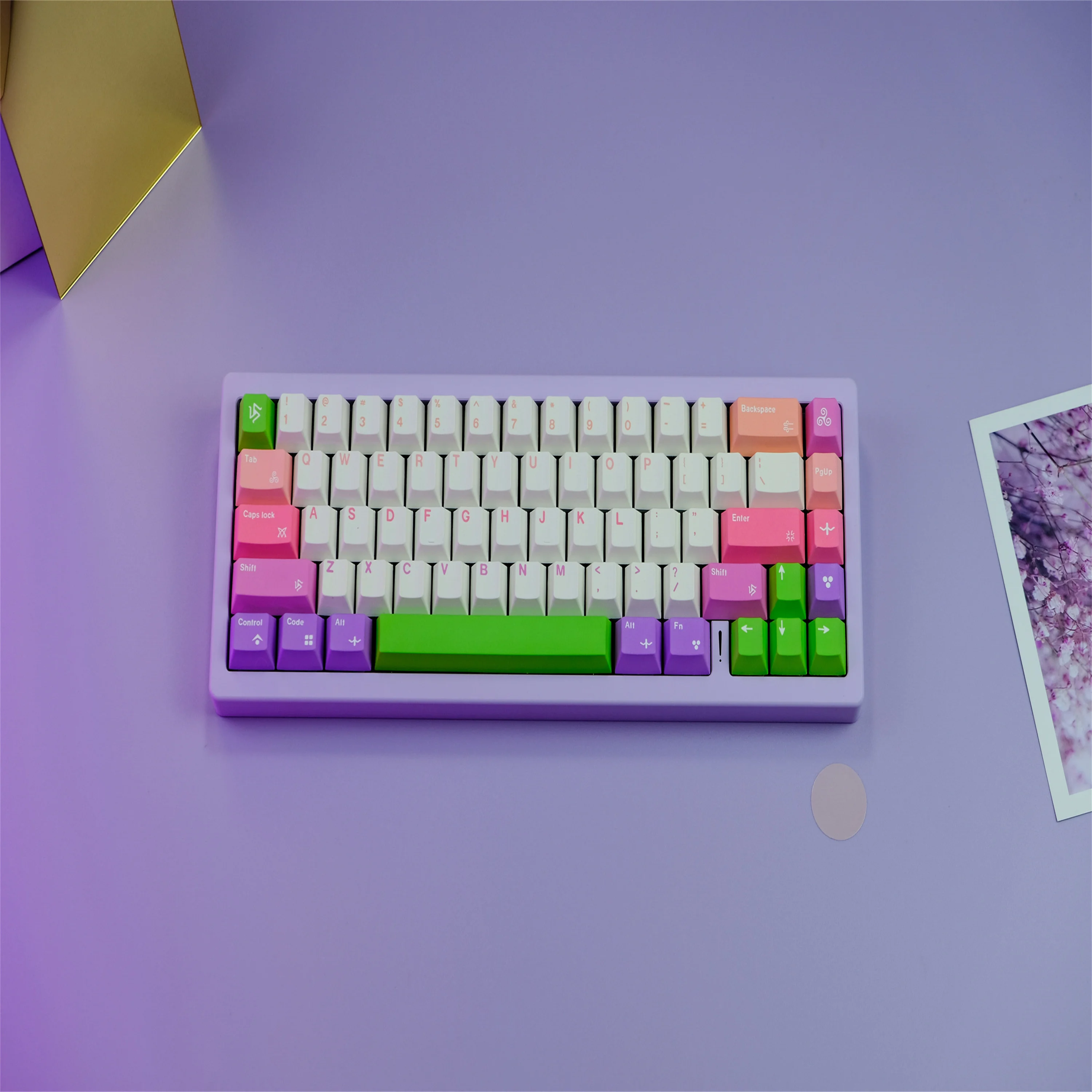 Genie keycap 129 key PBT keycap Cherry original height five-sided sublimation process
Genie keycap 129 key PBT keycap Cherry original height five-sided sublimation process