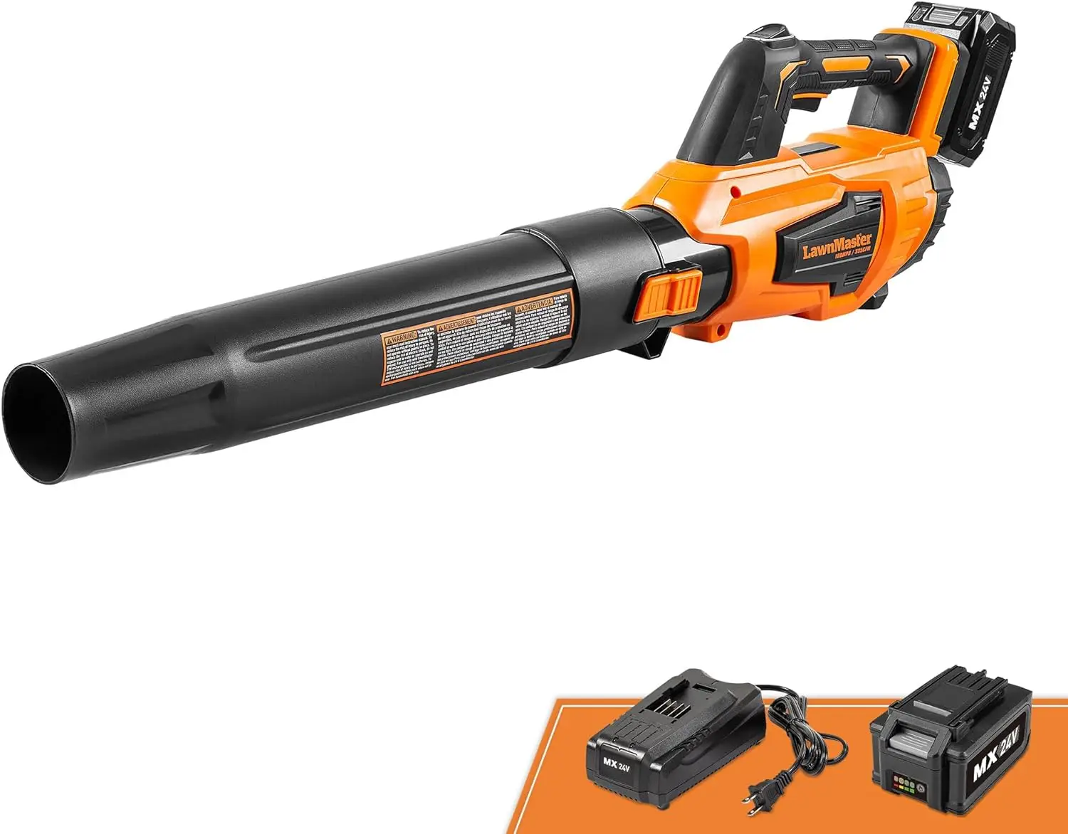 Cordless Leaf Blower 24V Max with 4.0Ah Battery and Charger, Lightweight Handheld for Lawn Care
Cordless Leaf Blower 24V Max with 4.0Ah Battery and Charger, Lightweight Handheld for Lawn Care
