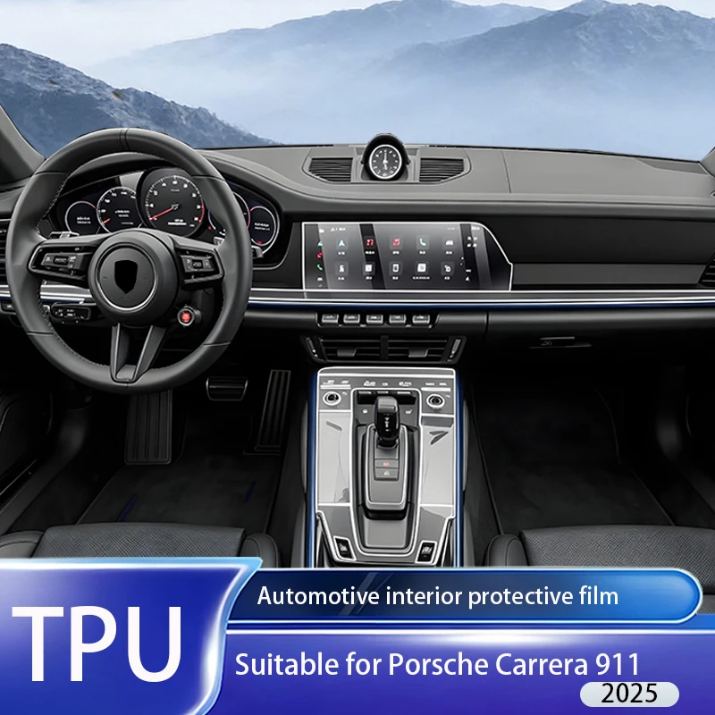 Fit for Porsche Carrera 911 2025 Clear TPU PPF Film Gear Panel GPS Nav Console Anti Scratch Interior Protect Auto Parts Full Set
Fit for Porsche Carrera 911 2025 Clear TPU PPF Film Gear Panel GPS Nav Console Anti Scratch Interior Protect Auto Parts Full Set
