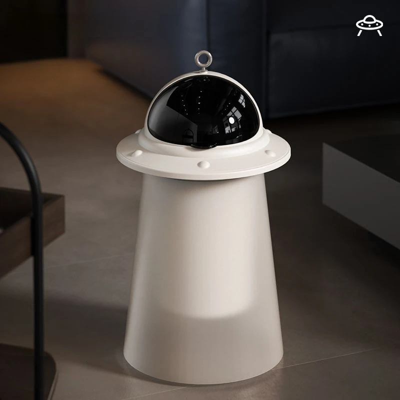 UFO Shape Trash Can Bathroom Trash Cans Plastic Kitchen Litter Bins Luxury Large Capacity Living Room Dustbin with Lid Cleaning
UFO Shape Trash Can Bathroom Trash Cans Plastic Kitchen Litter Bins Luxury Large Capacity Living Room Dustbin with Lid Cleaning
