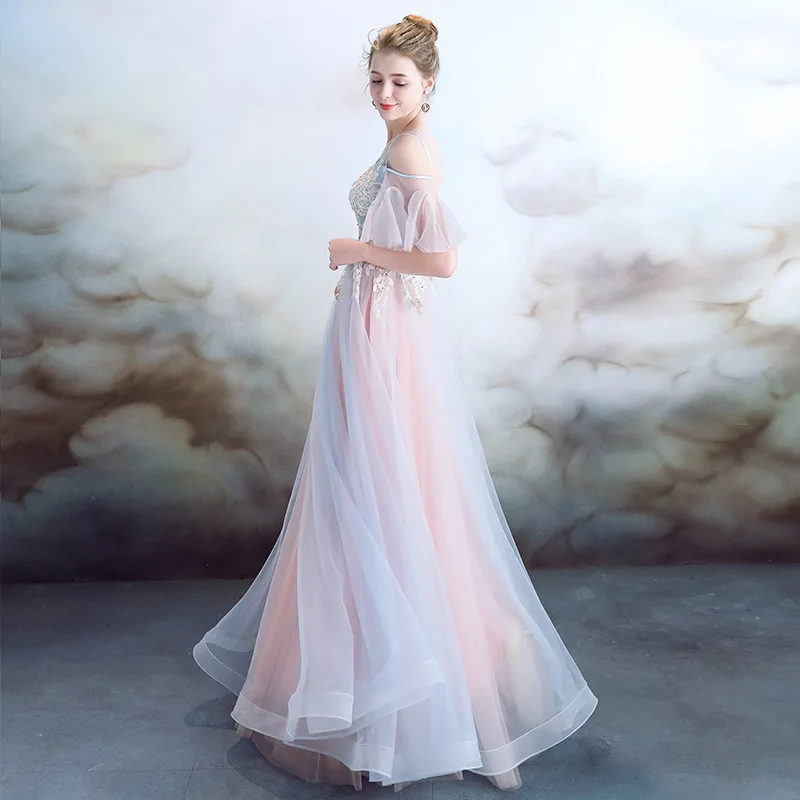Robe de Soiree Elegant Evening Dresses Sexy Boat Neck Spaghetti Strap Flare Sleeve Lace Backless Bandage Formal Banquet Gowns
Robe de Soiree Elegant Evening Dresses Sexy Boat Neck Spaghetti Strap Flare Sleeve Lace Backless Bandage Formal Banquet Gowns