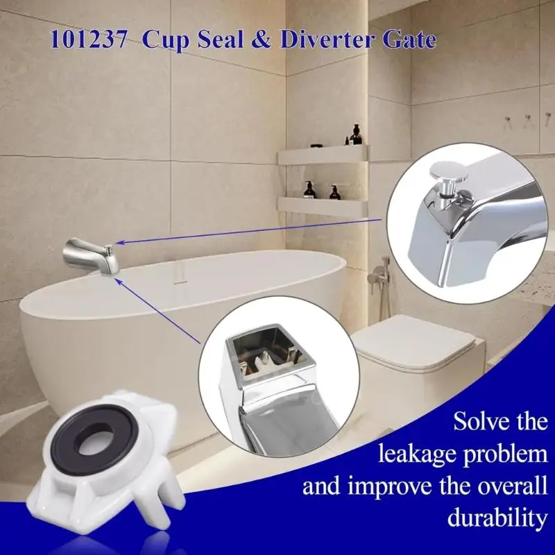 Professional Bathtubs Spout Replacement Rubber Seals & Diverter Gates Suitable for 3800 Series Shower Fixtures D2RD
Professional Bathtubs Spout Replacement Rubber Seals & Diverter Gates Suitable for 3800 Series Shower Fixtures D2RD