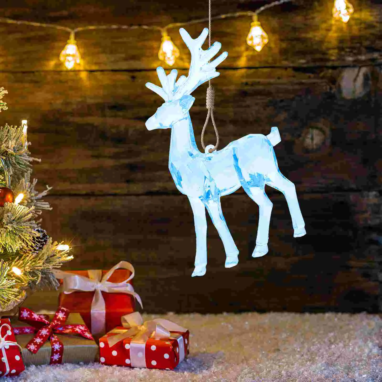 2 Pcs Transparent Acrylic Crystal Christmas Elk Ornaments DIY Hanging 2pcs Decorations Party Lights Gift Table Top Tree
2 Pcs Transparent Acrylic Crystal Christmas Elk Ornaments DIY Hanging 2pcs Decorations Party Lights Gift Table Top Tree