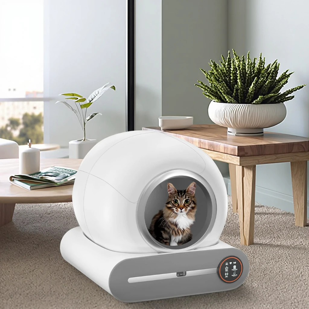 2025 Low Noise Large Automatic Cat Litter Box APP Detachable Smart Self-Cleaning Cat Litter Box Automatic Toilet Sandbox
2025 Low Noise Large Automatic Cat Litter Box APP Detachable Smart Self-Cleaning Cat Litter Box Automatic Toilet Sandbox