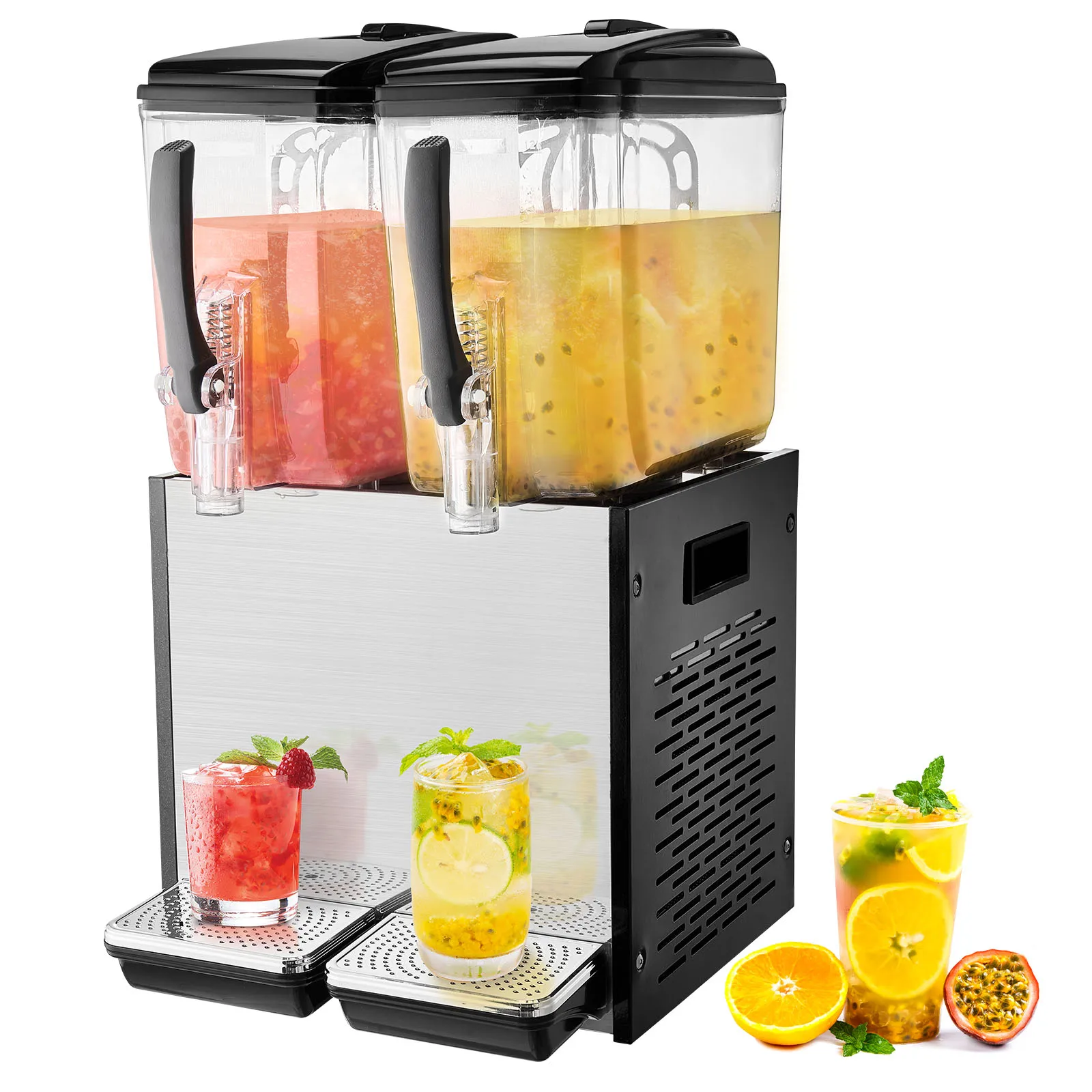 VEVOR Commercial Beverage Dispenser, 2 Tanks 12 L / 12.7 QT Per Tank Juice Dispenser, 265W Stainless Steel Ice Tea Drink Machine
VEVOR Commercial Beverage Dispenser, 2 Tanks 12 L / 12.7 QT Per Tank Juice Dispenser, 265W Stainless Steel Ice Tea Drink Machine