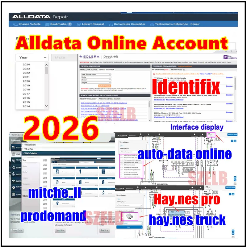 Онлайн-аккаунт Alldata 2026, автоматическая данные, Mitch..ell Pro, Identi.fix, Hay-nes Pro Truck Workshop Online для ПК, телефона, планшета с Android
Онлайн-аккаунт Alldata 2026, автоматическая данные, Mitch..ell Pro, Identi.fix, Hay-nes Pro Truck Workshop Online для ПК, телефона, планшета с Android
