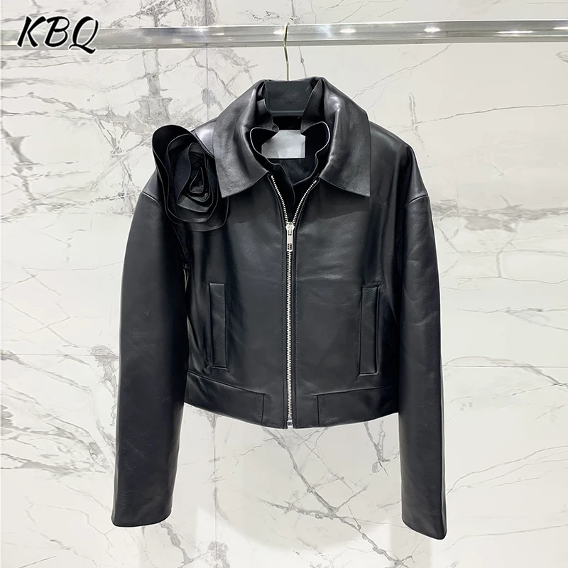 KBQ однотонные свободные куртки с цветочным принтом для женщин, минималистичная повседневная кожаная куртка с лацканами и длинными рукавами, женская мода
KBQ однотонные свободные куртки с цветочным принтом для женщин, минималистичная повседневная кожаная куртка с лацканами и длинными рукавами, женская мода