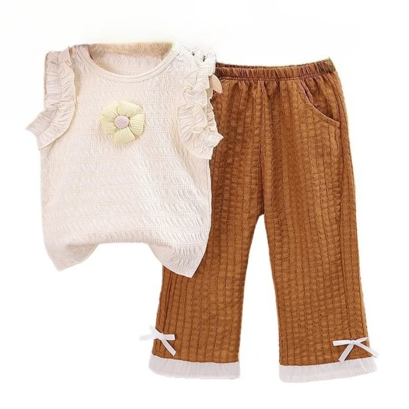 New Summer Baby Clothes Suit Children Girls Sleeveless Vest Pants 2Pcs/Sets Toddler Clothing Set Infant Costume Kids Tracksuits
New Summer Baby Clothes Suit Children Girls Sleeveless Vest Pants 2Pcs/Sets Toddler Clothing Set Infant Costume Kids Tracksuits