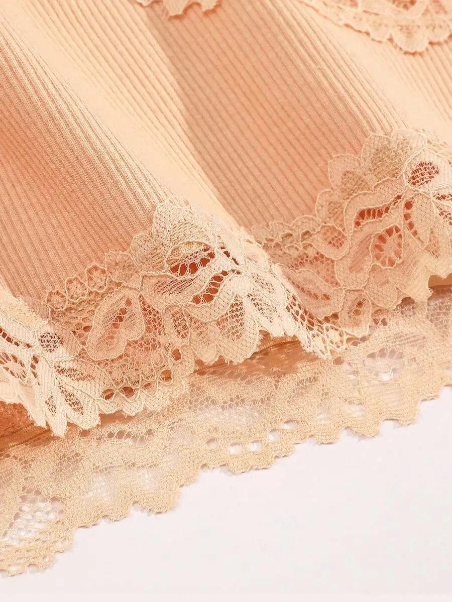 6 Pcs Cotton Ribbed Lace Spliced Womens Briefs Comfortable Underwear
6 Pcs Cotton Ribbed Lace Spliced Womens Briefs Comfortable Underwear