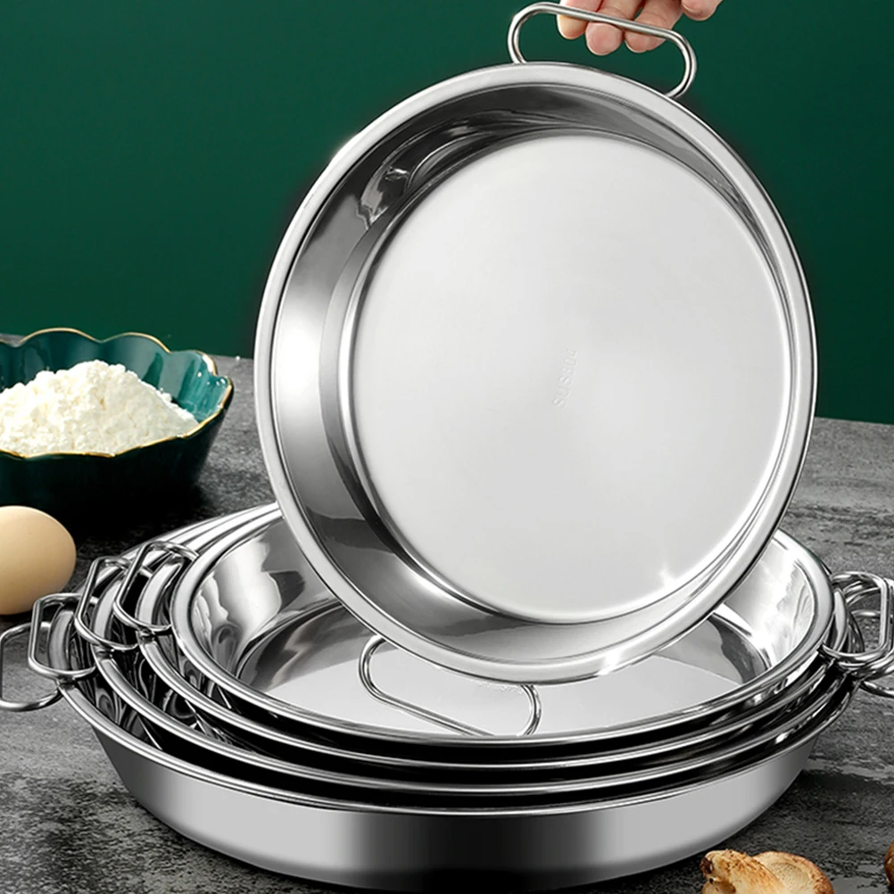 1PC High-Quality Stainless Steel Cake Stand Round Serving Plate Multi-Function Kitchenware
1PC High-Quality Stainless Steel Cake Stand Round Serving Plate Multi-Function Kitchenware