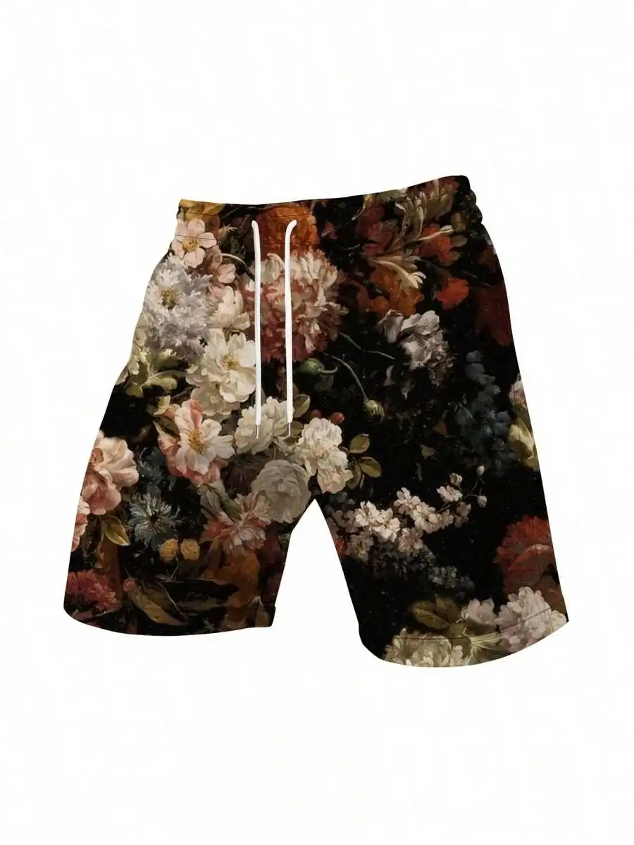 Floral Print Beach Shorts Casual Summer Loose Fit Drawstring Waist Men
Floral Print Beach Shorts Casual Summer Loose Fit Drawstring Waist Men