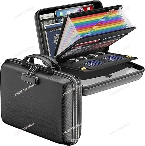 Fireproof Waterproof Document Bag – Portable File Organizer Briefcase for Important Papers & Valuables
Fireproof Waterproof Document Bag – Portable File Organizer Briefcase for Important Papers & Valuables