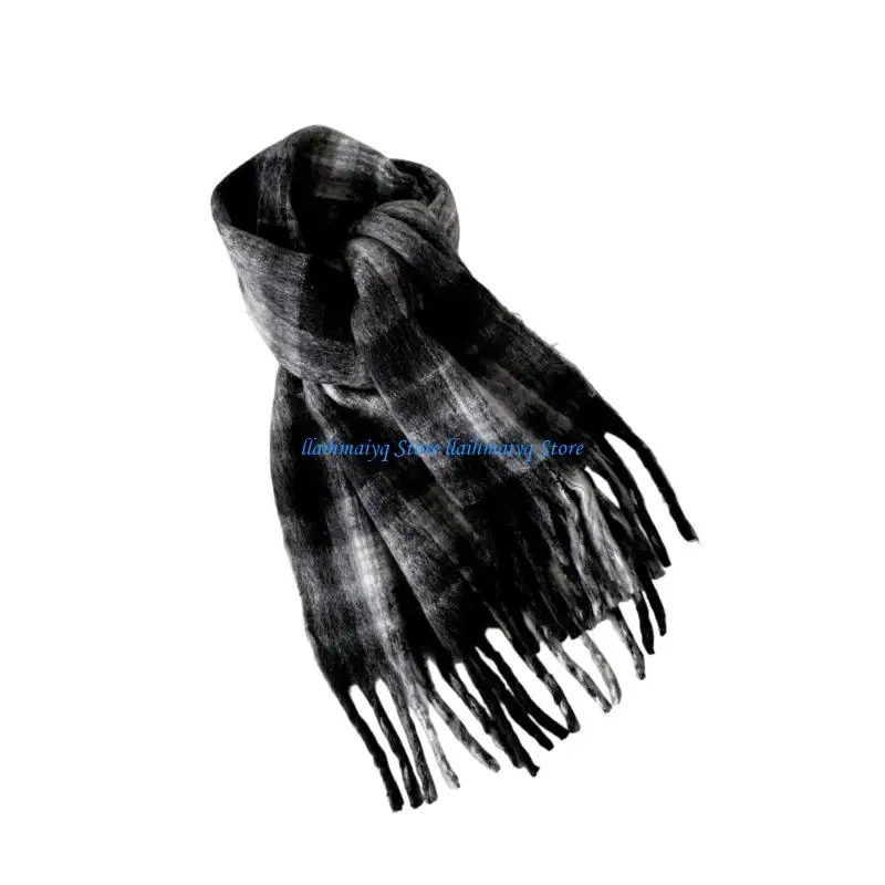 573B Stylish Mohair Neck Scarf For Cold Weather Soft Warmth Shawl Wrap Neck Scarf for Women Men Daily Wear Travel Essential
573B Stylish Mohair Neck Scarf For Cold Weather Soft Warmth Shawl Wrap Neck Scarf for Women Men Daily Wear Travel Essential
