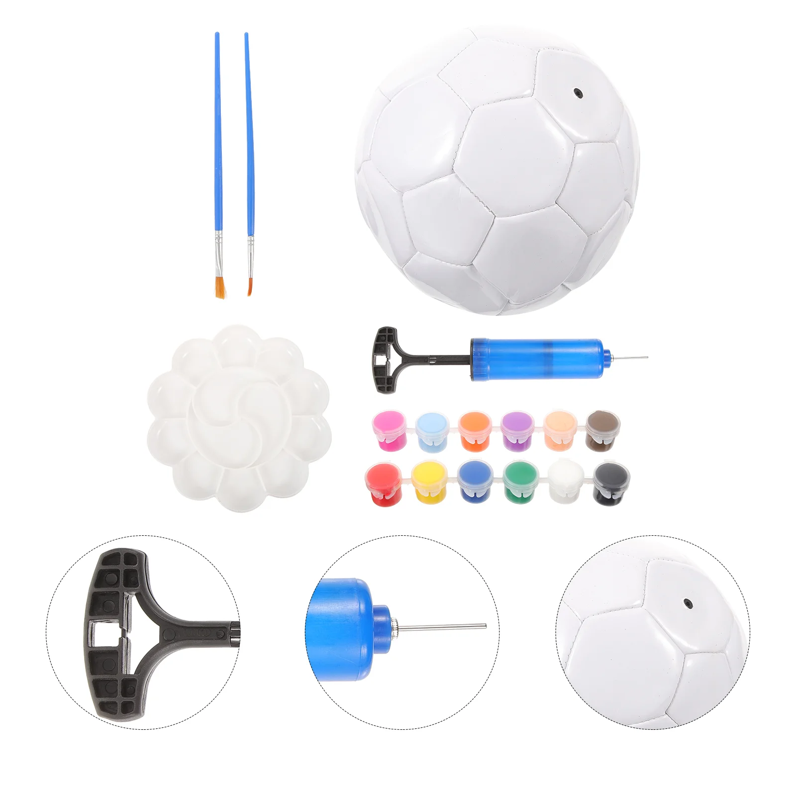 1 Set of Blank Football for Painting Crafting DIY Unpainted Football Model Blank Football small soccer ball
1 Set of Blank Football for Painting Crafting DIY Unpainted Football Model Blank Football small soccer ball