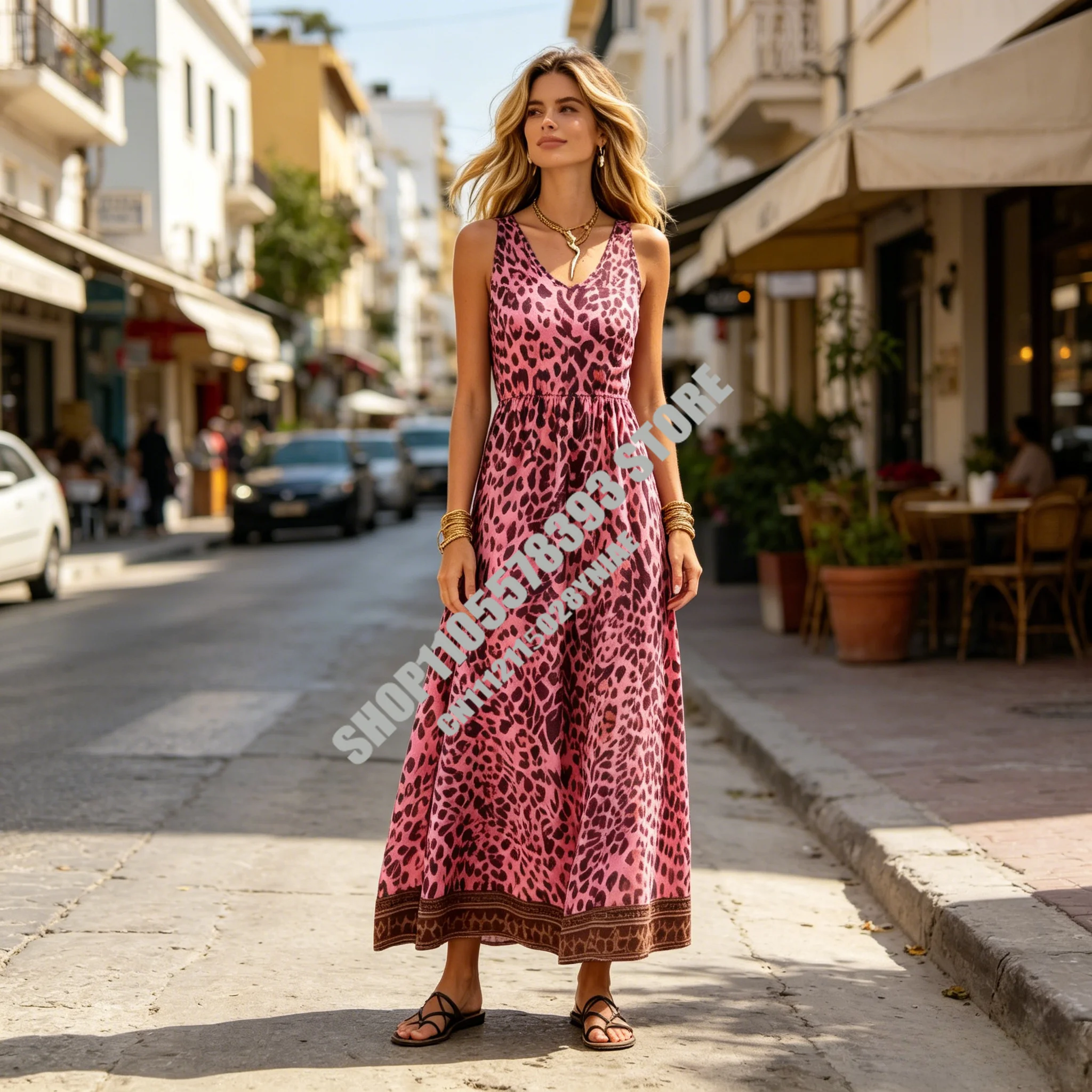 2026 Vintage Women's Long Dress Zipper V-Neck Hooded Leopard Print Maxi Gown Casual Sleeveless Pocket Strapless Dresses
2026 Vintage Women's Long Dress Zipper V-Neck Hooded Leopard Print Maxi Gown Casual Sleeveless Pocket Strapless Dresses