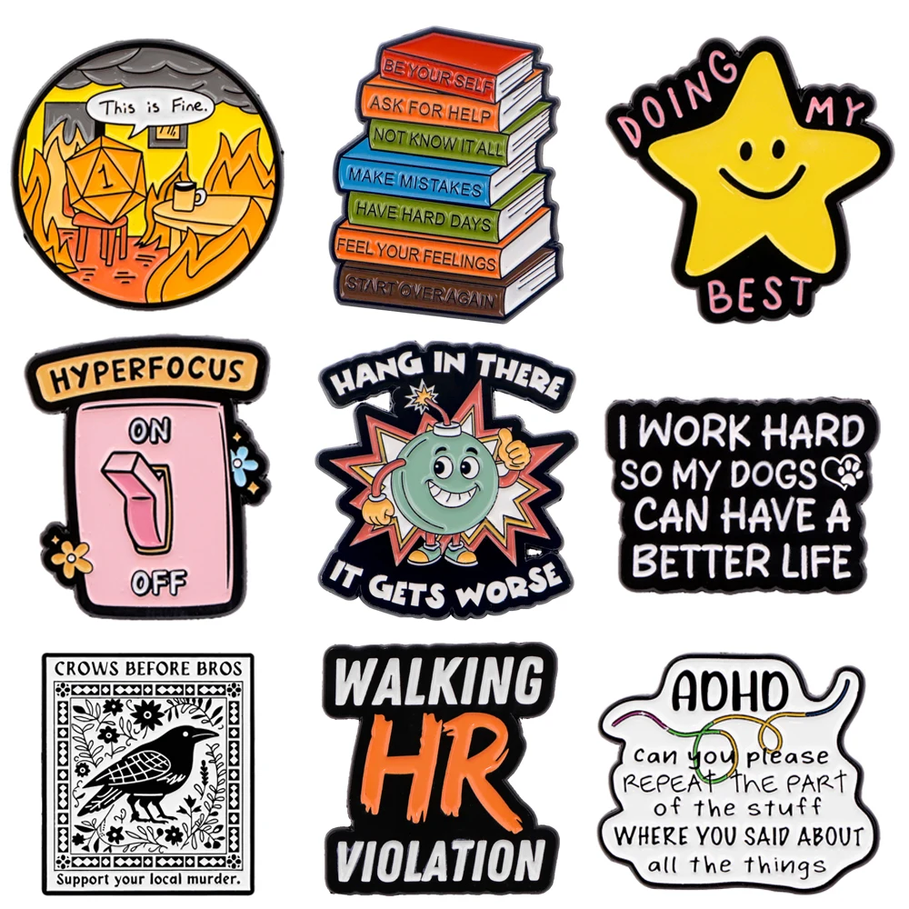 Enamel Pin Brooch Cartoon Lapel Pins Badge for Backpack Clothes Accessories Fashion Small Jewelry Gifts for Friends Kids
Enamel Pin Brooch Cartoon Lapel Pins Badge for Backpack Clothes Accessories Fashion Small Jewelry Gifts for Friends Kids