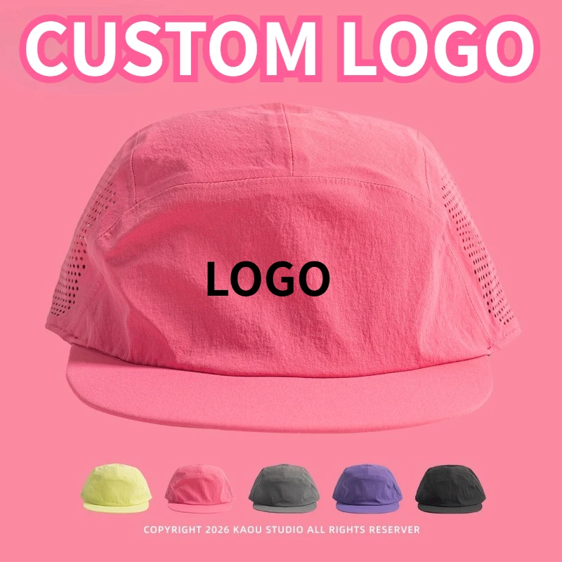 Custom Print Logo Solid Color Mesh Flat Brim Quick Dry Hat Summer Men and Women Thin Adjustable Five-Sided Edition Baseball Cap
Custom Print Logo Solid Color Mesh Flat Brim Quick Dry Hat Summer Men and Women Thin Adjustable Five-Sided Edition Baseball Cap
