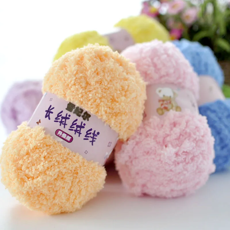 Soft Smooth Plush Thick Yarn for Knitting Sweater Scarf Blanket Coral Velvet Crochet Threads Fluffy Wool Cords 50g
Soft Smooth Plush Thick Yarn for Knitting Sweater Scarf Blanket Coral Velvet Crochet Threads Fluffy Wool Cords 50g