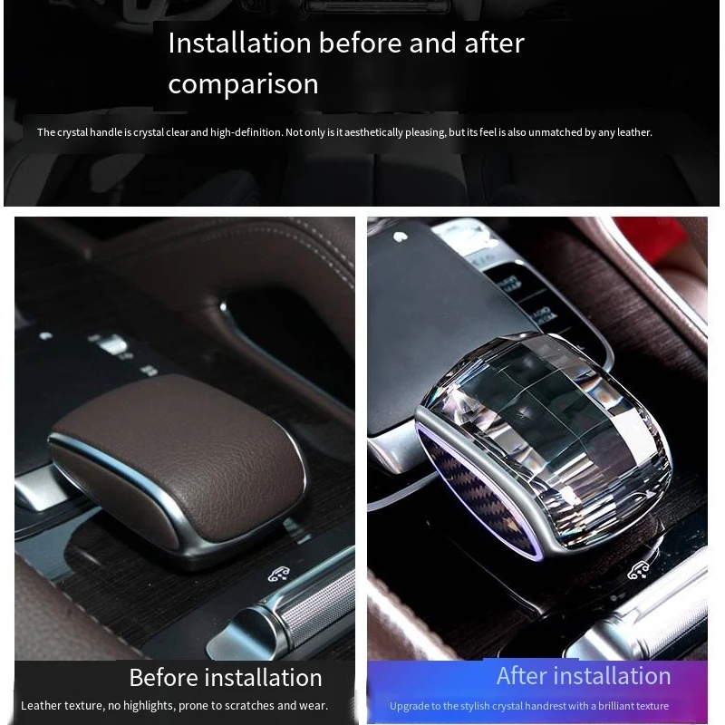 LED is suitable for Mercedes Benz crystal gear head holder GLC/GLE/GLB/GLS gear head car interior modification crystal luminous
LED is suitable for Mercedes Benz crystal gear head holder GLC/GLE/GLB/GLS gear head car interior modification crystal luminous