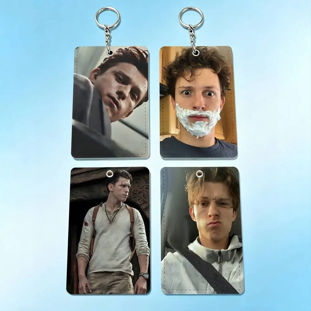Funny Tom H-Holland Actor Card Case Leather Card Holder Keychain Key Ring Door Access Tags ID Card Case Keychain
Funny Tom H-Holland Actor Card Case Leather Card Holder Keychain Key Ring Door Access Tags ID Card Case Keychain