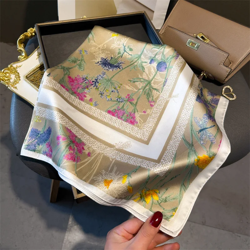 70*70cm Luxury Floral Square Scarf For Women Elegant Ladies Hijab Neckerchief Shawl Solid Soft Stain Silk Scarves For Travel
70*70cm Luxury Floral Square Scarf For Women Elegant Ladies Hijab Neckerchief Shawl Solid Soft Stain Silk Scarves For Travel