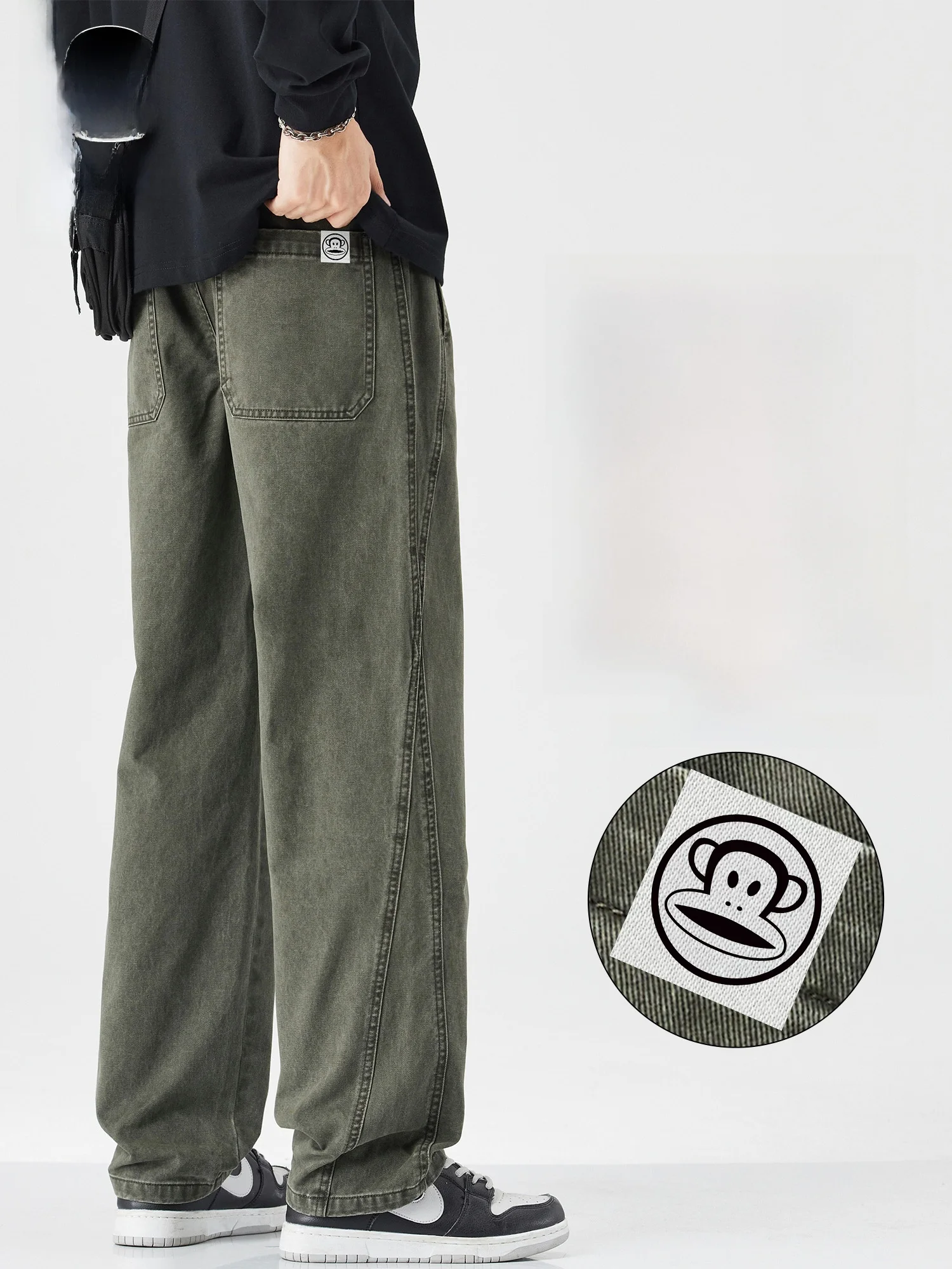 Мужские повседневные брюки PaulFrank из чистого хлопка, весенние, новые, свободные, удобные, прямого кроя, длинные, повседневные
Мужские повседневные брюки PaulFrank из чистого хлопка, весенние, новые, свободные, удобные, прямого кроя, длинные, повседневные