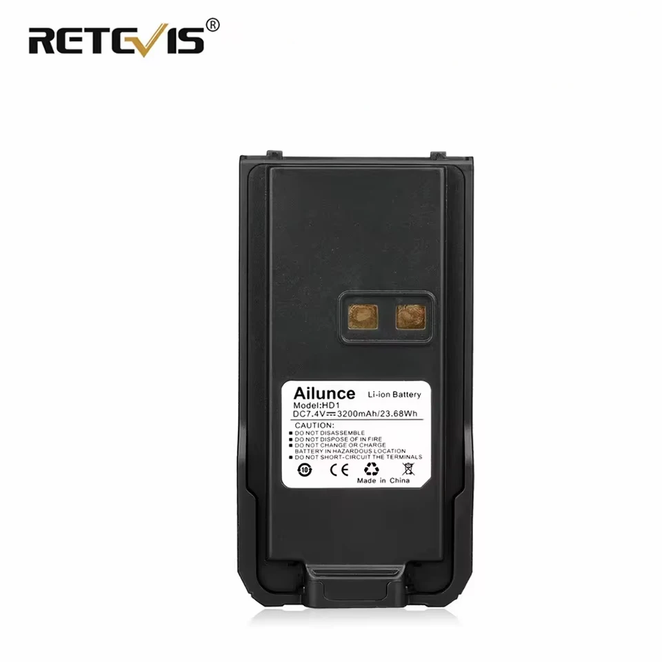 Original RETEVIS Ailunce HD1/RETEVIS RT29 3200mAh Li-ion Battery Pack for Ailunce HD1/RETEVIS RT29 Walkie Talkie Battery J9131B
Original RETEVIS Ailunce HD1/RETEVIS RT29 3200mAh Li-ion Battery Pack for Ailunce HD1/RETEVIS RT29 Walkie Talkie Battery J9131B