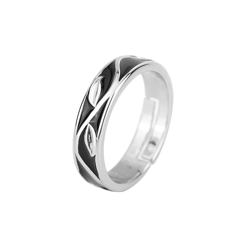 925 Sterling Silver Black Strip Leaf Rings for Women Men Couple Engagement Silver Women's Vintage Ring Party Daily Fine Jewelry
925 Sterling Silver Black Strip Leaf Rings for Women Men Couple Engagement Silver Women's Vintage Ring Party Daily Fine Jewelry