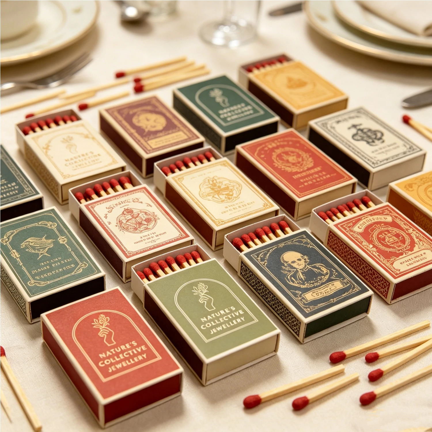 Custom Wedding Gorgeous Matchboxes, Personalized Stunning Design, Luxury Favours for Wedding Party
Custom Wedding Gorgeous Matchboxes, Personalized Stunning Design, Luxury Favours for Wedding Party