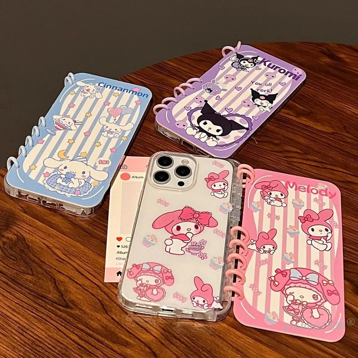 Sanrio Notebook Style Phone Case, Cute My Melody Kuromi Cover for iPhone 16 15 14 13 12, Kawaii Flip Design Protective Case
Sanrio Notebook Style Phone Case, Cute My Melody Kuromi Cover for iPhone 16 15 14 13 12, Kawaii Flip Design Protective Case