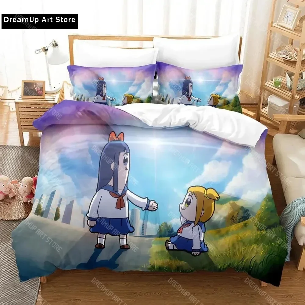 Аниме Pop Team Epic Poputepipikku Комплект постельного белья для мальчиков и девочек Twin Queen, полноразмерный пододеяльник, наволочка, кровать для взрослых, спальня
Аниме Pop Team Epic Poputepipikku Комплект постельного белья для мальчиков и девочек Twin Queen, полноразмерный пододеяльник, наволочка, кровать для взрослых, спальня