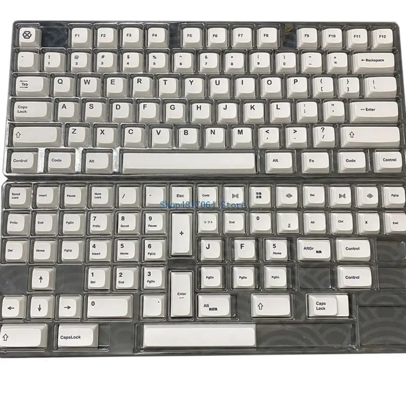 T3LB PBT -клавиш Установите минималистский профиль белой клавиши XDA для макетов 61/87/104/108
T3LB PBT -клавиш Установите минималистский профиль белой клавиши XDA для макетов 61/87/104/108