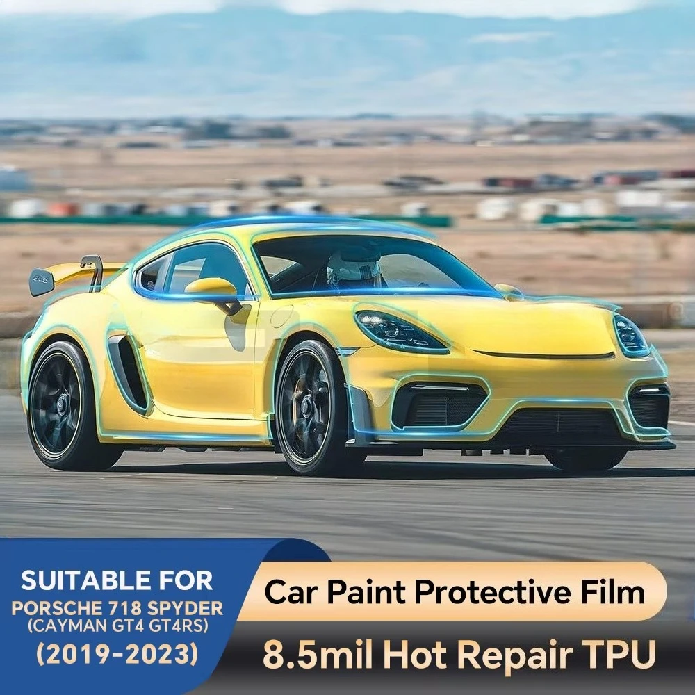 for Porsche 718 Spyder Cayman GT4 GT4RS 2019-2023 Pre-cut Paint Protection Film PPF Car Body Clear Sticker TPU Anti-scratch
for Porsche 718 Spyder Cayman GT4 GT4RS 2019-2023 Pre-cut Paint Protection Film PPF Car Body Clear Sticker TPU Anti-scratch