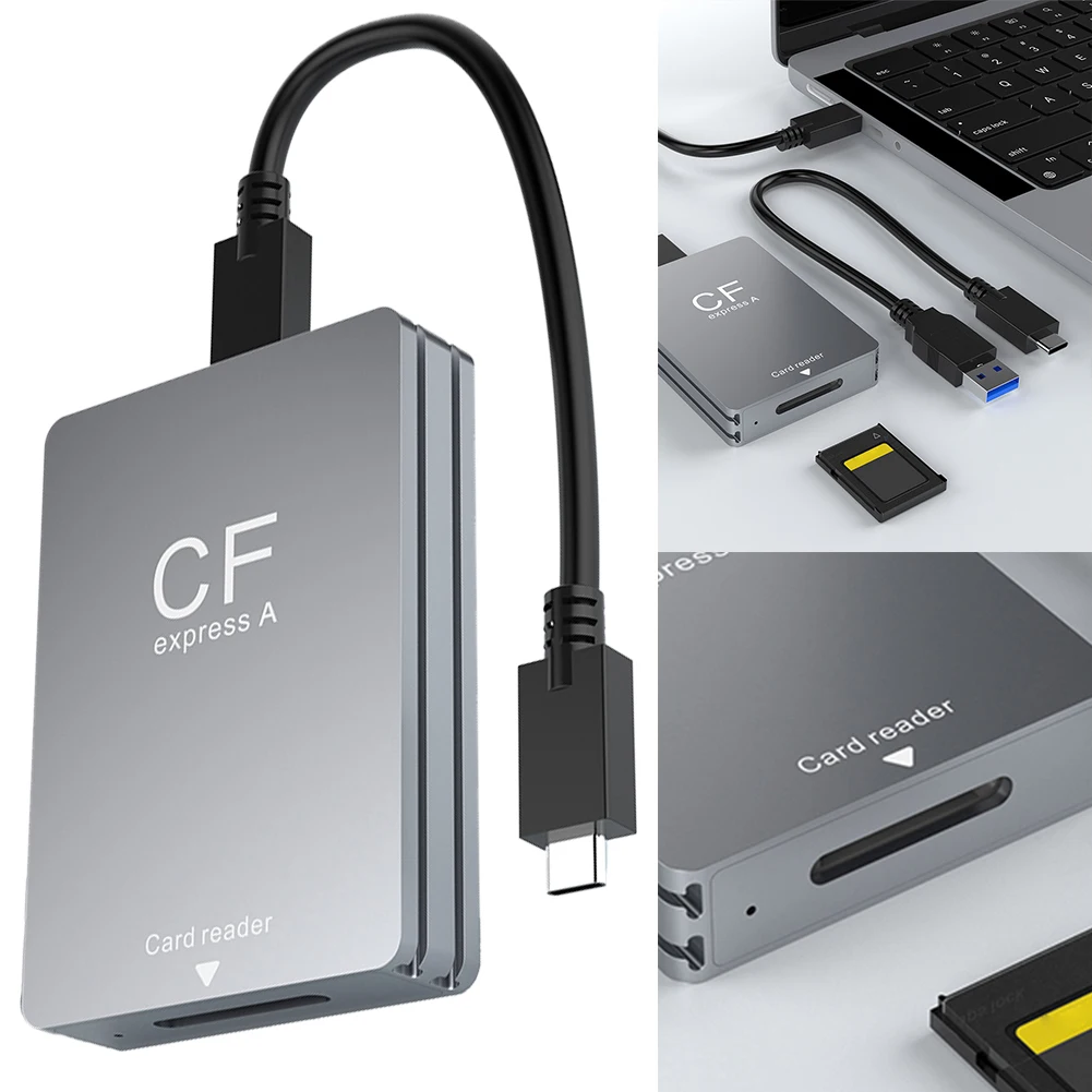 Устройство чтения карт CFexpress Type A USB 3.2 10 Гбит/с с кабелем USB C к USB C/USB A Поддержка Android/Windows/Mac OS для зеркальных фотокамер
Устройство чтения карт CFexpress Type A USB 3.2 10 Гбит/с с кабелем USB C к USB C/USB A Поддержка Android/Windows/Mac OS для зеркальных фотокамер