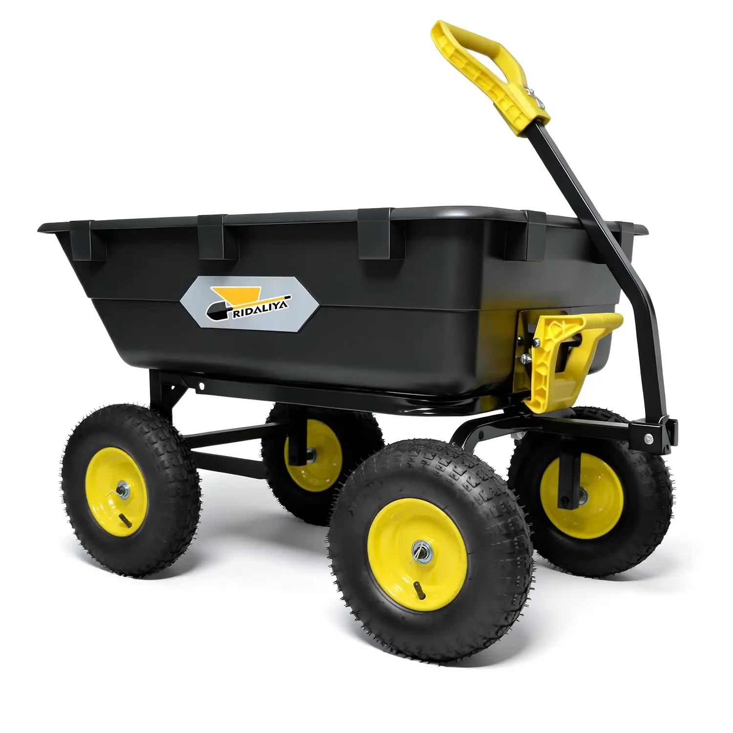 Садовая тележка-самосвал, усиленная универсальная тележка грузоподъемностью 1200 фунтов, кузов 6 куб. футов, пневматические шины 12,6 дюйма, 180 ° Поворотный механизм, на заказ
Садовая тележка-самосвал, усиленная универсальная тележка грузоподъемностью 1200 фунтов, кузов 6 куб. футов, пневматические шины 12,6 дюйма, 180 ° Поворотный механизм, на заказ