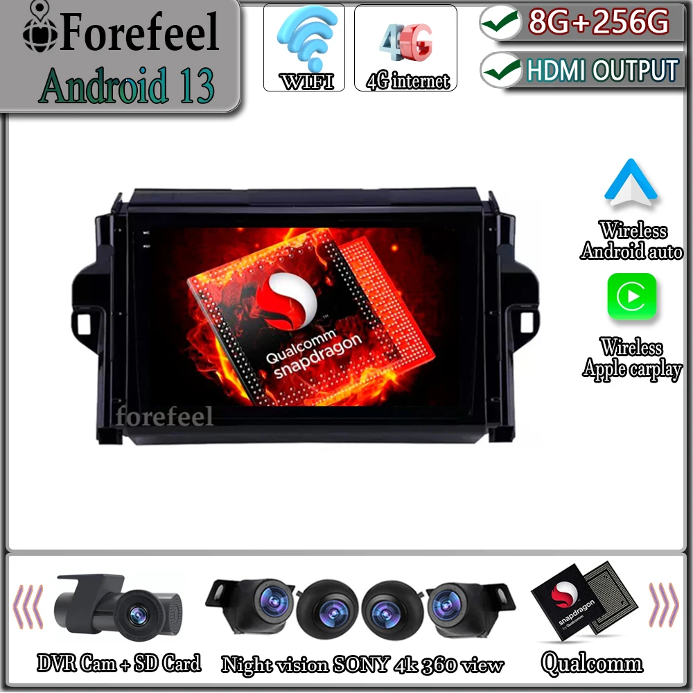 Android 13 Car For Toyota Fortuner 2 2015 - 2020 Auto radio Multimedia Video Player TV Navigation Vehicle GPS HDR Touch Screen
Android 13 Car For Toyota Fortuner 2 2015 - 2020 Auto radio Multimedia Video Player TV Navigation Vehicle GPS HDR Touch Screen