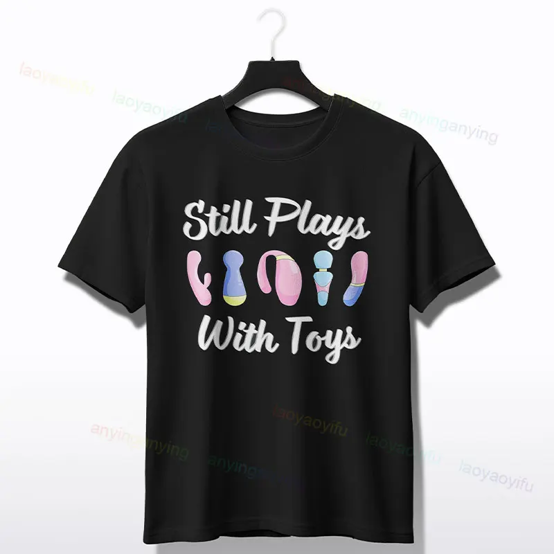 Still Plays with Toys Funny Design T-Shirt Casual Pure Cotton Crewneck Short-sleev Tshirt for Adult Perfect for All Seasons
Still Plays with Toys Funny Design T-Shirt Casual Pure Cotton Crewneck Short-sleev Tshirt for Adult Perfect for All Seasons