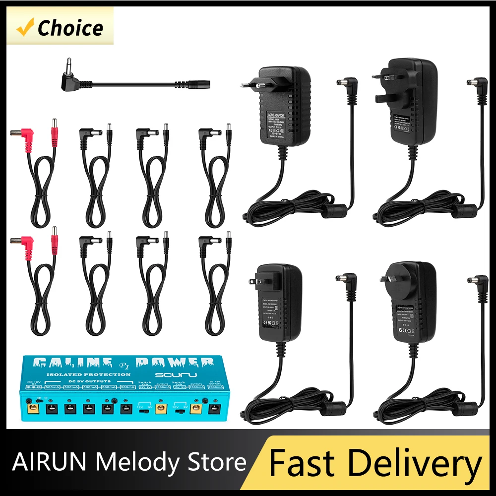 Блок питания для педали эффектов Caline P1, 8 розетков, источник питания 18 В, 2 А, 36 Вт, педаль эффектов для гитары синего цвета, аксессуары для гитары
Блок питания для педали эффектов Caline P1, 8 розетков, источник питания 18 В, 2 А, 36 Вт, педаль эффектов для гитары синего цвета, аксессуары для гитары