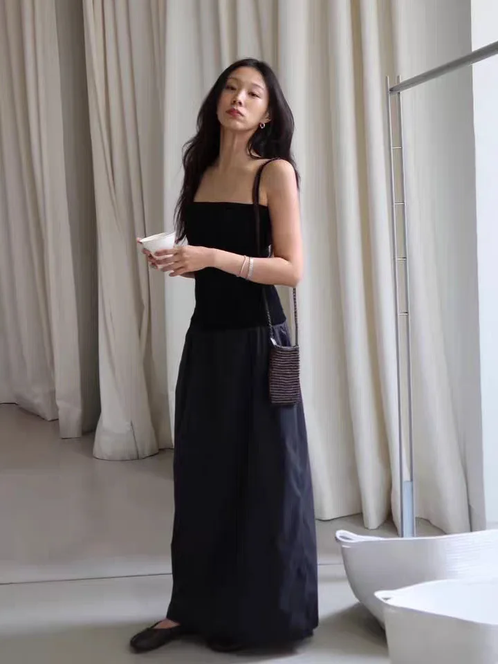 Korean Style Knitted Splice Long Dress Women's Strapless Gown High Waist Breathable Polyester Nylon Composite Fiber Summer Ne...
Korean Style Knitted Splice Long Dress Women's Strapless Gown High Waist Breathable Polyester Nylon Composite Fiber Summer Ne...