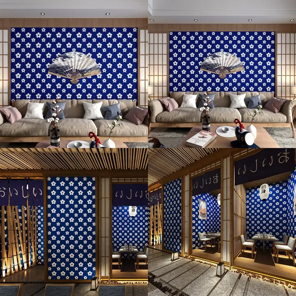 Волнистые обои в японском стиле для декора ресторана суши рамен с дизайном укиёэ
Волнистые обои в японском стиле для декора ресторана суши рамен с дизайном укиёэ