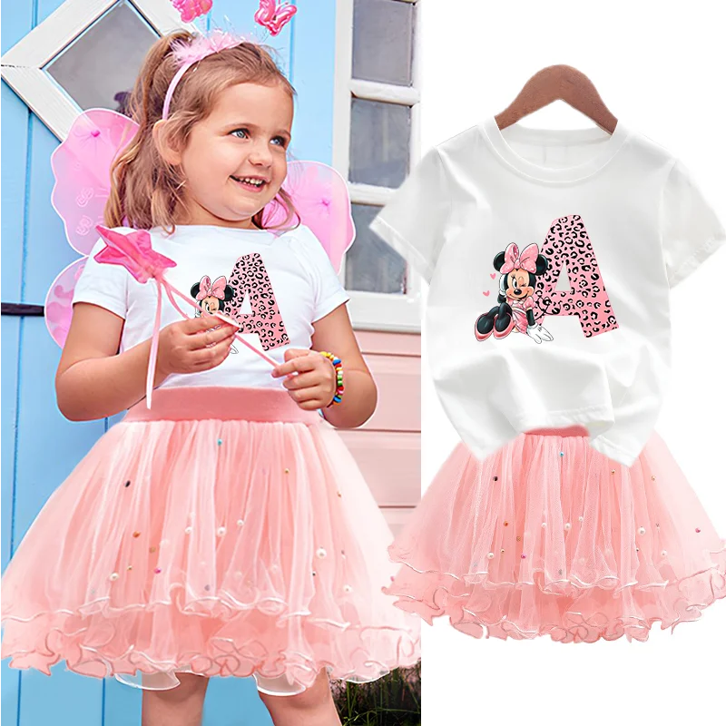 Minnie Mouse 2Pcs/Set Girl Letter Dress Kid Party Princess Dress T-shirt+Tutu Skirt Summer Outfits Evening Birthday Clothes
Minnie Mouse 2Pcs/Set Girl Letter Dress Kid Party Princess Dress T-shirt+Tutu Skirt Summer Outfits Evening Birthday Clothes